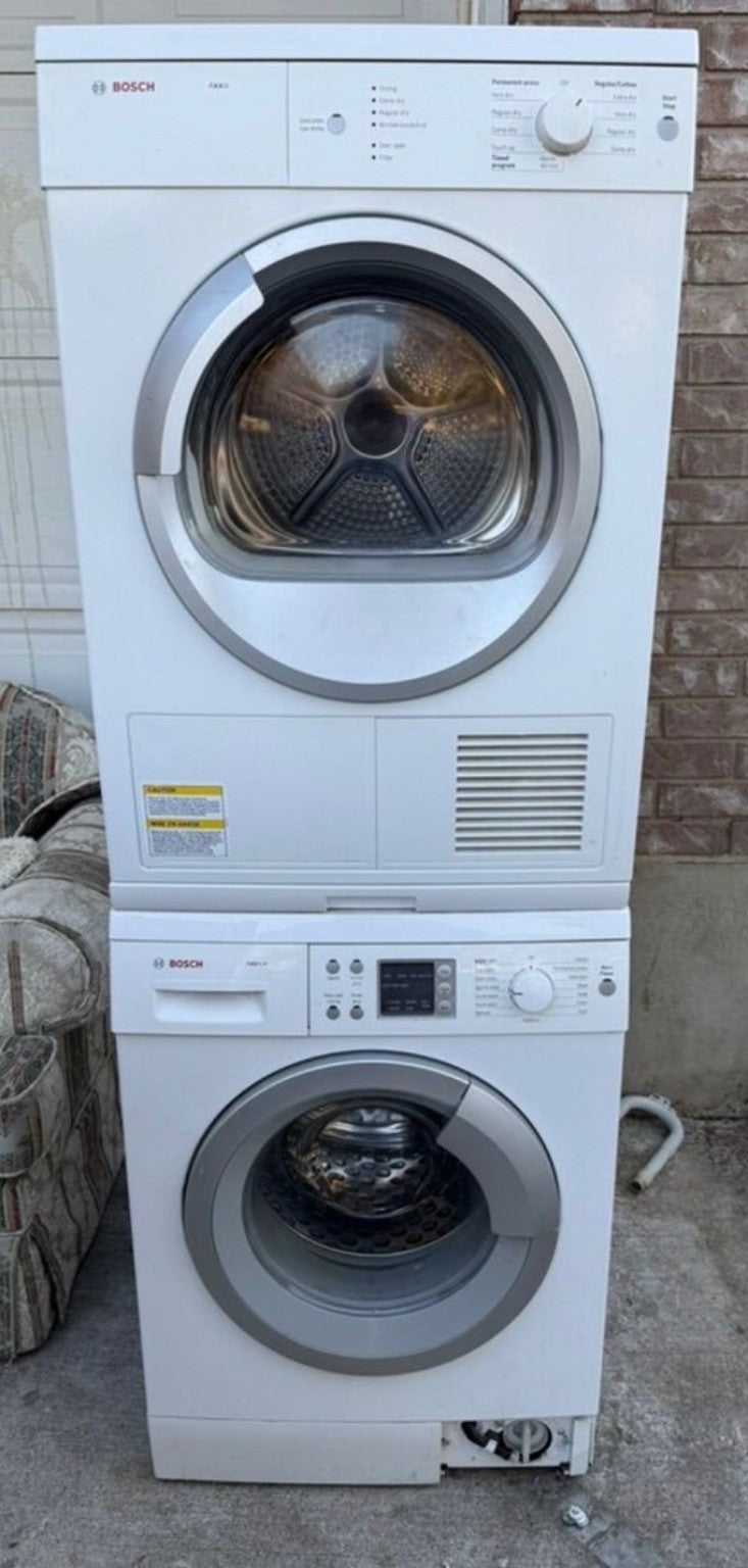 Bosch Stackable Washer & Dryer Set – Front Load