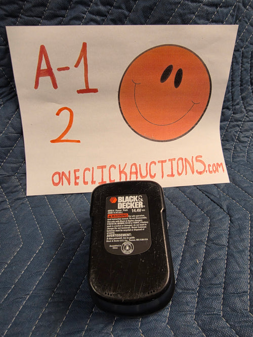 BLACK & DECKER 14.4 VOLT BATTERY LIKE NEW ITEM#A-1-2