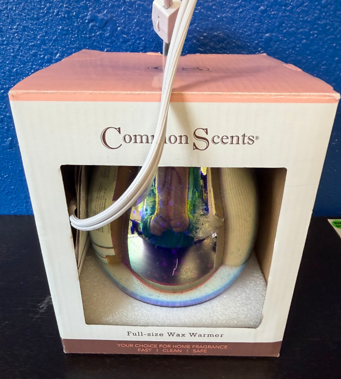 Common Scents Full-Size Wax Warmer – Iridescent Design – New in Box