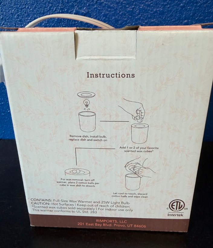 Common Scents Full-Size Wax Warmer – Iridescent Design – New in Box